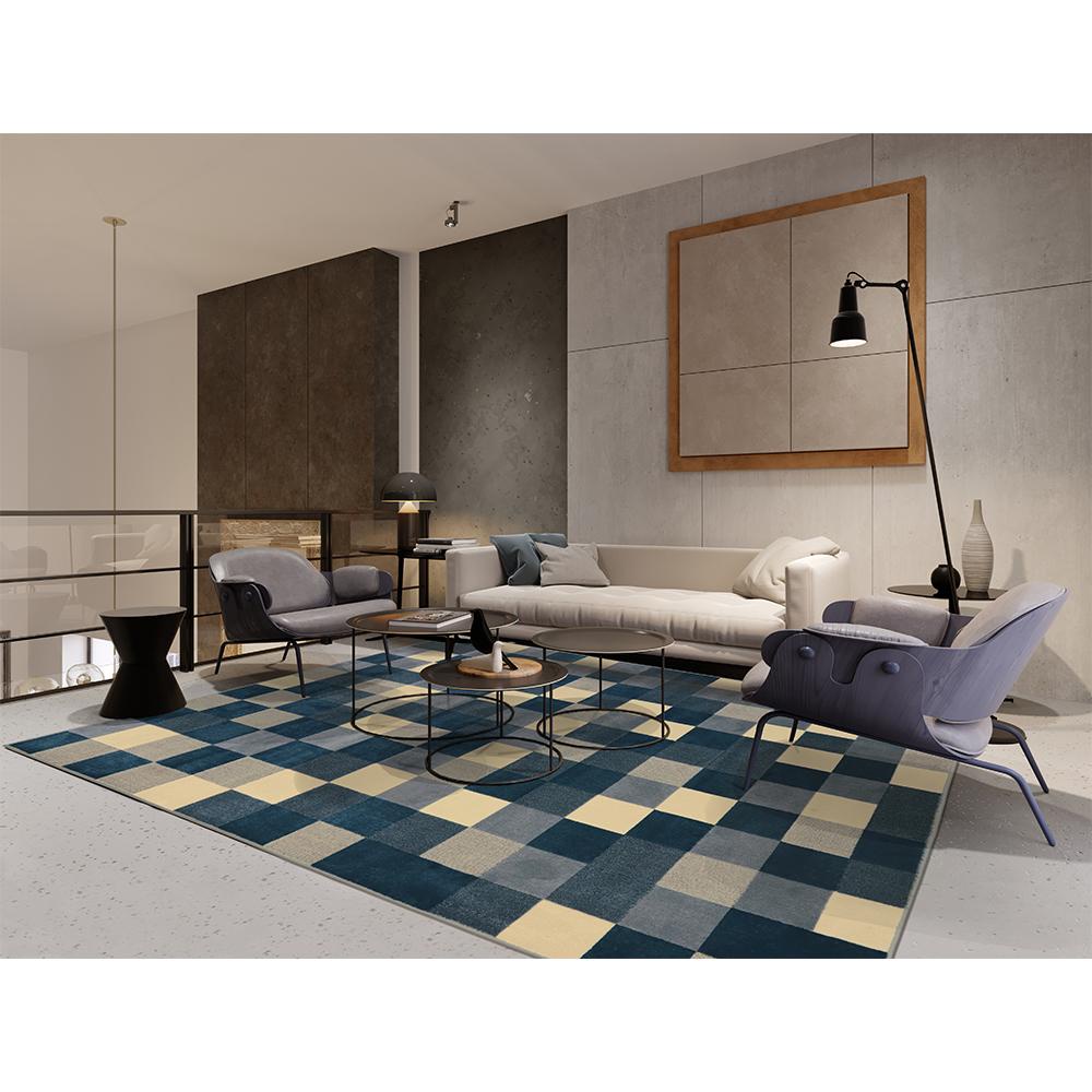 Tapete para Sala Supreme S Xadrez 1,50x2,00 São Carlos em Oferta na Shopee