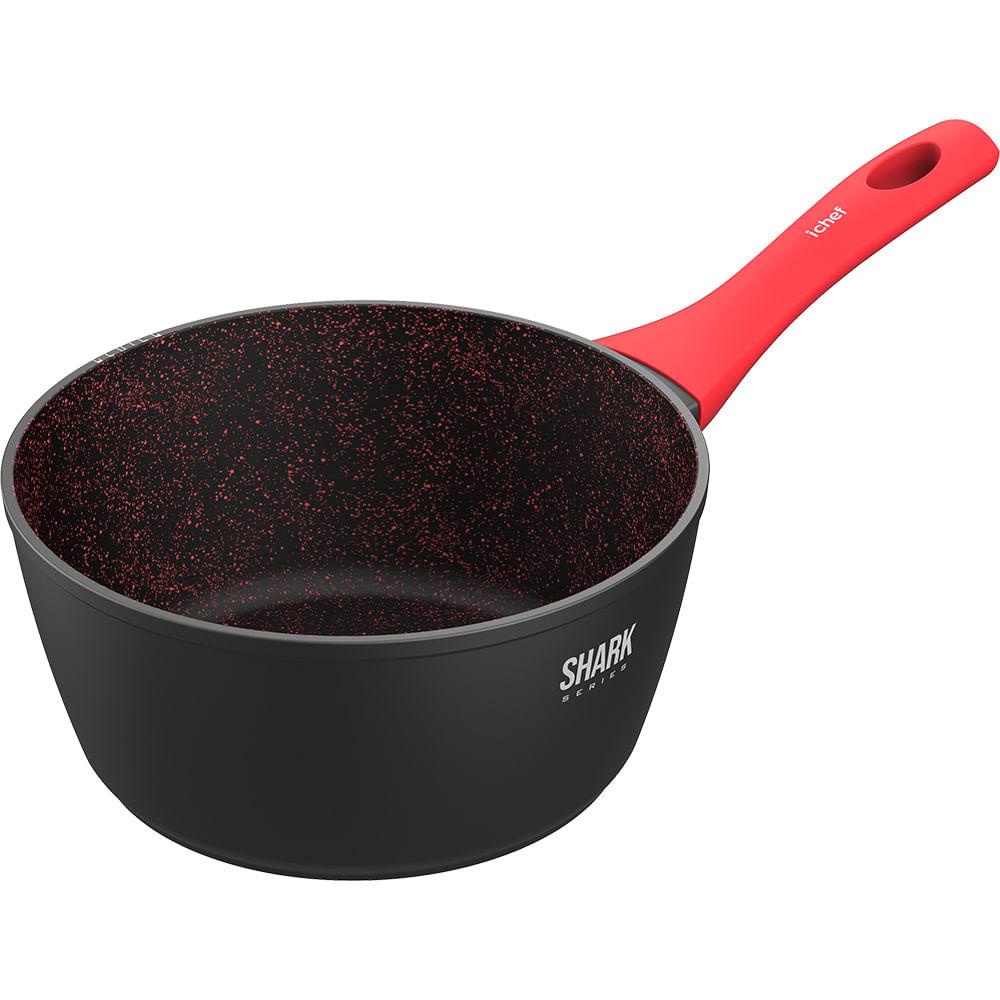 Panela Sauce 20cm Ichef Home Polishop Shark Series - Vermelha