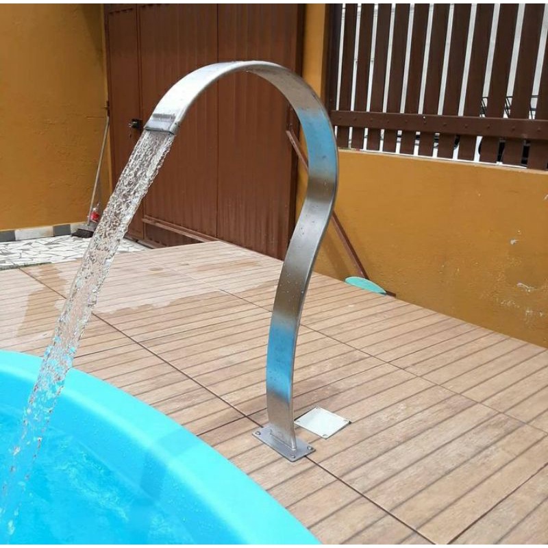 Cascata Para Piscina De Aço Inox Slim Canadense Cascata De Água Cascata Cascata De Piscina Cascata Inox