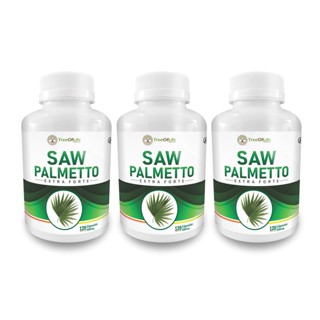 3x Sabal Saw Palmetto Extra Forte 500mg 360 Cápsulas