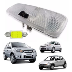 Lanterna Interna Luz Teto + Lampada Led Ford Fiesta Ecosport Courier Focus
