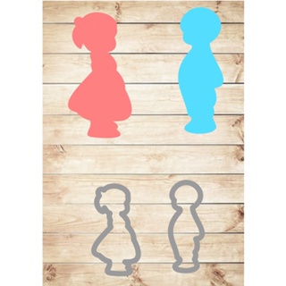 Cortador menino e menina 3cm (chá revelação) Promoção em Oferta na Shopee