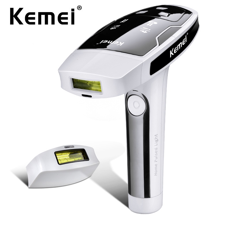 Máquina De Depilação A Laser Kemei Lady Depiladora Permanente Sem Dor Corporal Barbeador Elétrico KM-6812 - Beauty
