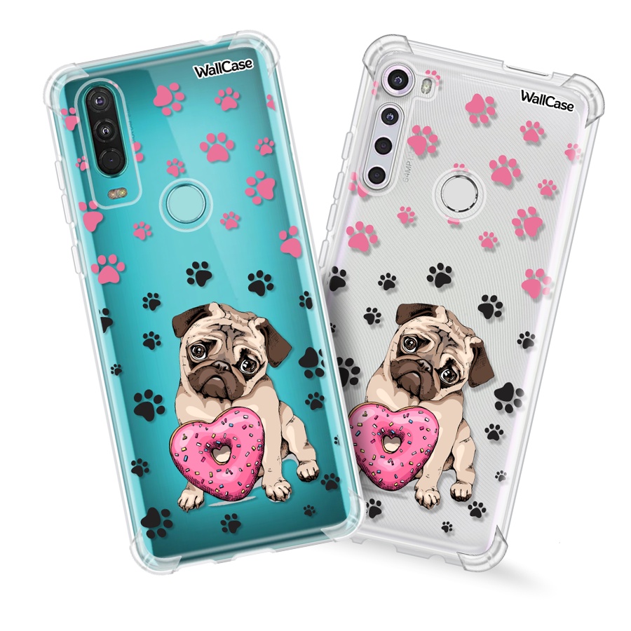 Capinha de Celular Wp07 Pug Feminina Para Moto G9 G10 G22 G30 G31 G41 G52 G60 G62 G71 G75 G100 G200 Edge