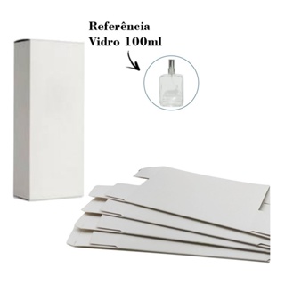 100 Caixas 13x7x4cm Embalagens Para Vidro De Perfume 100ml em Oferta na Shopee