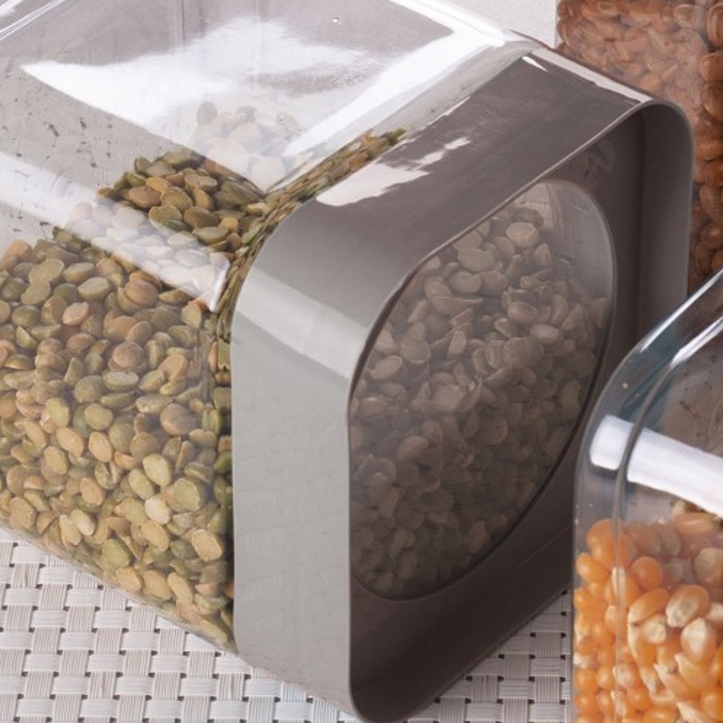 Pote Organizador Quadrado Porta Mantimentos Plug Plasutil Cozinha Utilidade Domestica