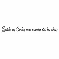 Adesivo Carro Guarda-me Senhor Como A Menina Dos Teus Olhos
