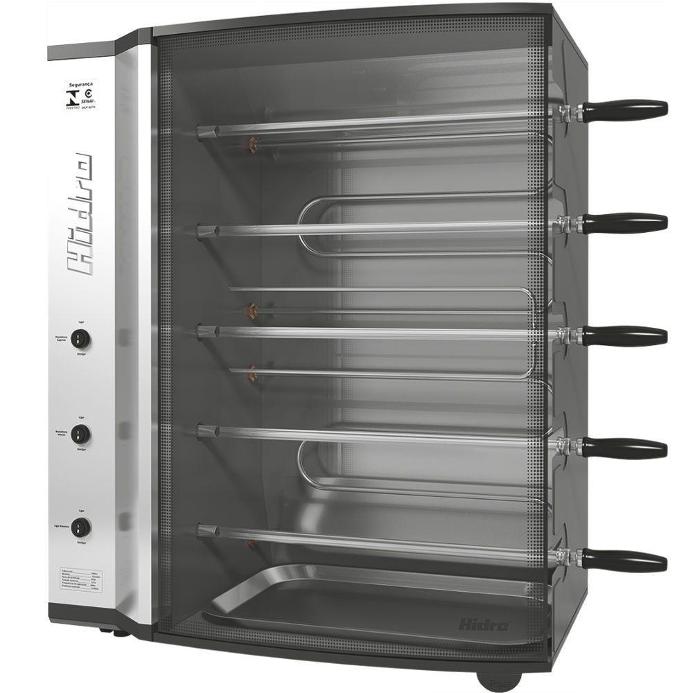 Churrasqueira Elétrica / Assador Elétrico Hidro Che 151555 Giratório 5 Espetos em Oferta na Shopee