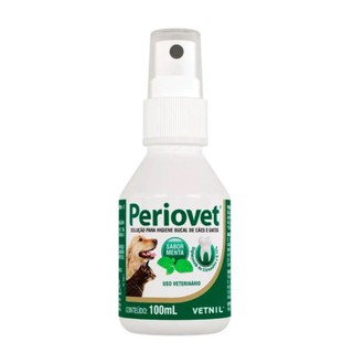 Periovet Spray 100 Ml - Vetnil- contra mau hálito cachorros e gatos em Oferta na Shopee