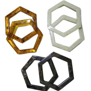 ALÇA DE RESINA ESTRELA LUXO PARA BOLSAS DE CROCHE TRICO E MACRAME