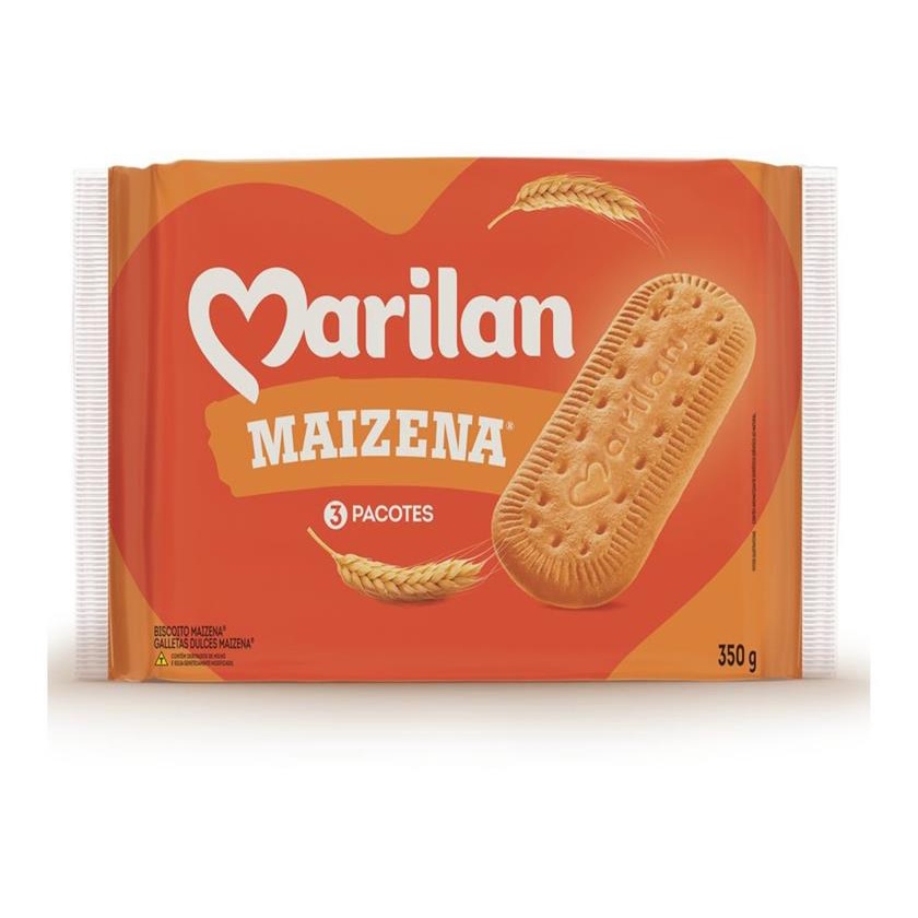Biscoito Maizena Marilan Pacote Bolacha 350g