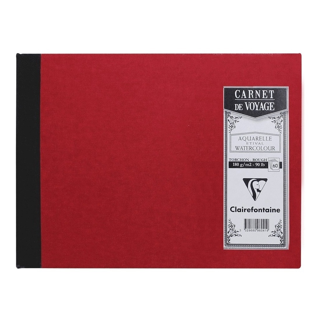 Bloco Clairefontaine Caderno De Viagem Capa Dura A5 Vermelho Shopee Brasil 6767