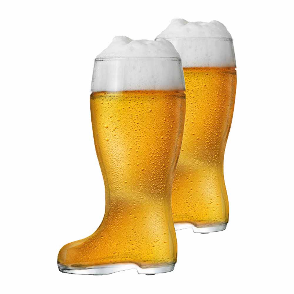 Copo Bota Cerveja Bota Stiefel M Vidro 620ml 2 Pcs