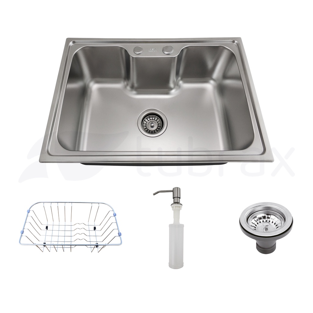 Cuba Cozinha 62x43 Gourmet em Aço Inox 201 c/ Acessórios - Tubrax CBC0009 - Home & Living