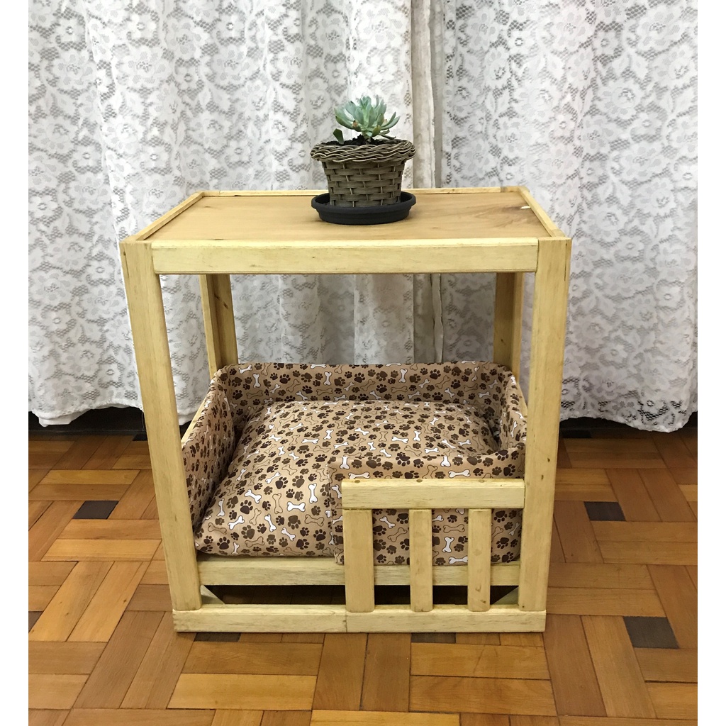 Casa casinha cachorro gato madeira pet Shopee Brasil