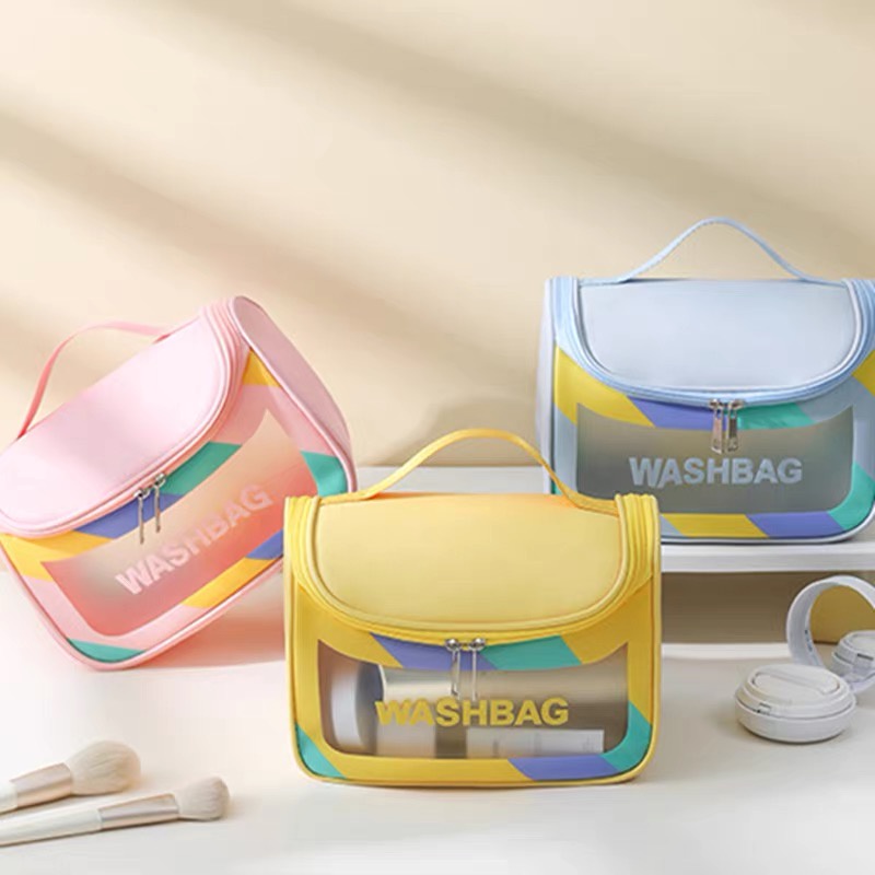 Necessário Organizador Bolsa De Maquiagem Transparente WASHBAG em Oferta na Shopee