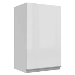 Armário De Cozinha Aéreo 100% MDF 40 cm Porta Branco Brilho Acordes Madesa