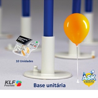 Base para balões unitária KLF - Pacote com 10 unidades