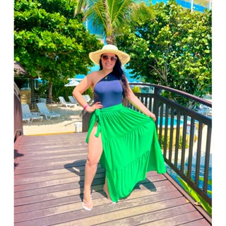 Saida De Praia Saia 3 Marias Aberta De Amarrar Plus Size em Oferta na Shopee