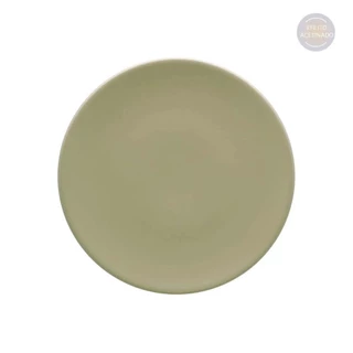 Prato Sobremesa Unni Oliva Verde Escuro Cerâmica 20cm Oxford Porcelanas