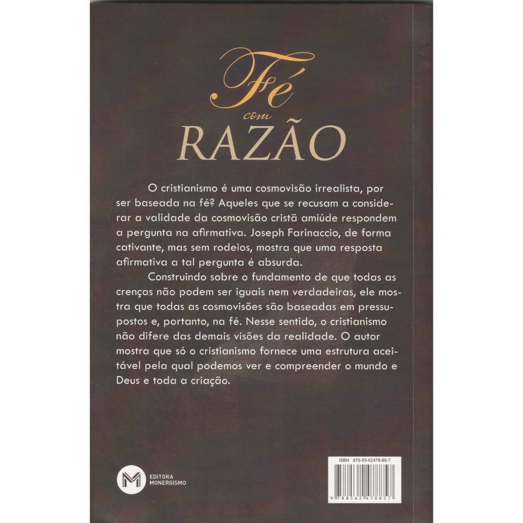 Livro Fé com Razão | Joseph F. Farinaccio