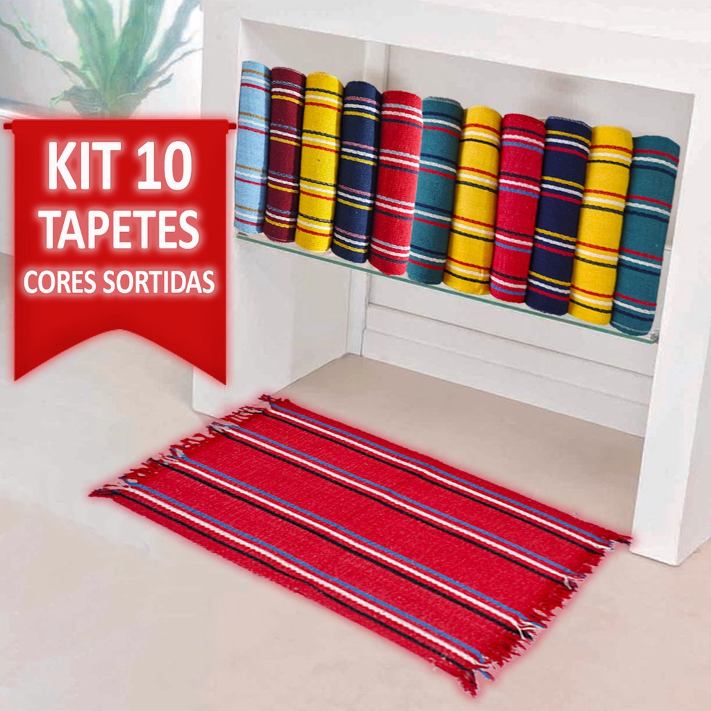 Kit 10 Tapete De Banheiro Tapetes Atoalhados Para Casa Jogo Tapete De Piso Varias Cores Kit 10 Unidades em Oferta na Shopee