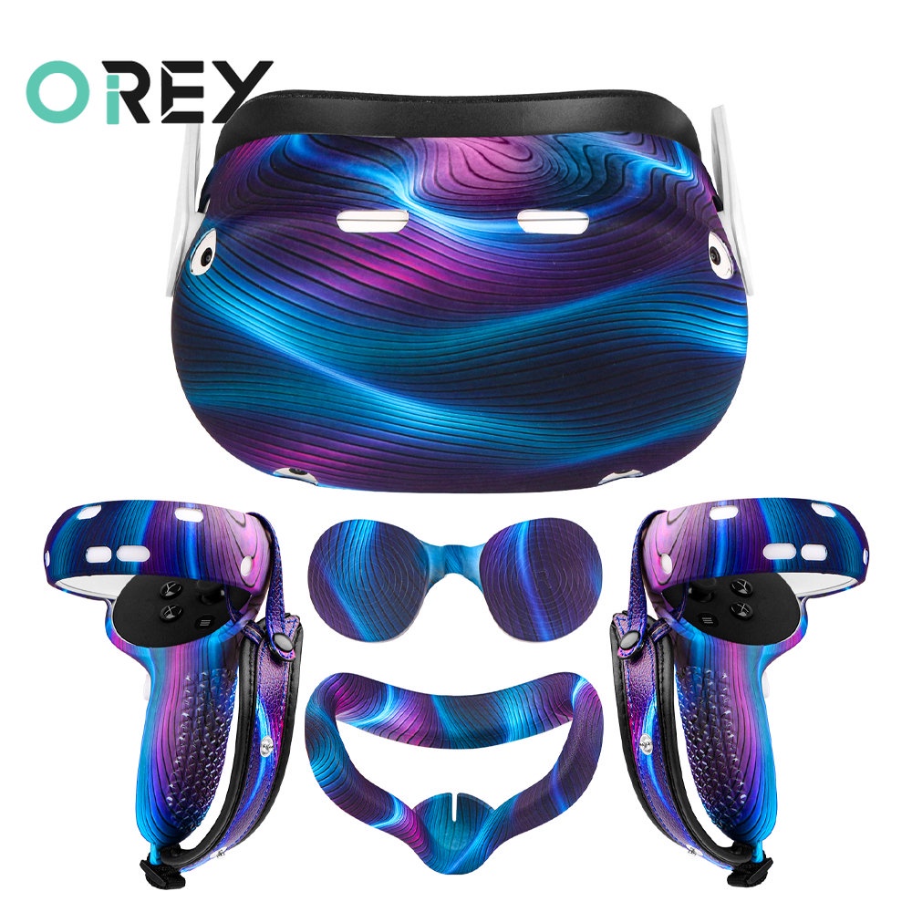 Capa Protetora De Silicone Para Oculus Quest 2 , Não Inclui Óculos De VR De Acessórios De Realidade Virtual Cabeça Do Fone De Ouvido Controladora De Almofada De Olhos Conjunto Completo