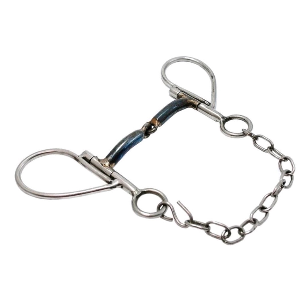 Bridão Gota Freio Para Cavalo Inox com Bocal de Ferro Salivador Bride Oferta Envio Imediato