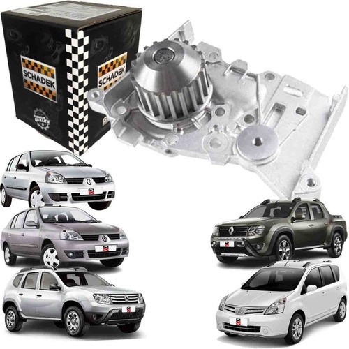 Bomba D'Agua - Renault Sandero / Logan / Clio / Megane 1.6 16V 2015 2016 2017 2018 - Schadek 20160 em Oferta na Shopee