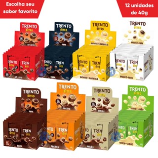 Chocolate Trento Bites Peccin 12 Pacotes de 40g Escolha o sabor