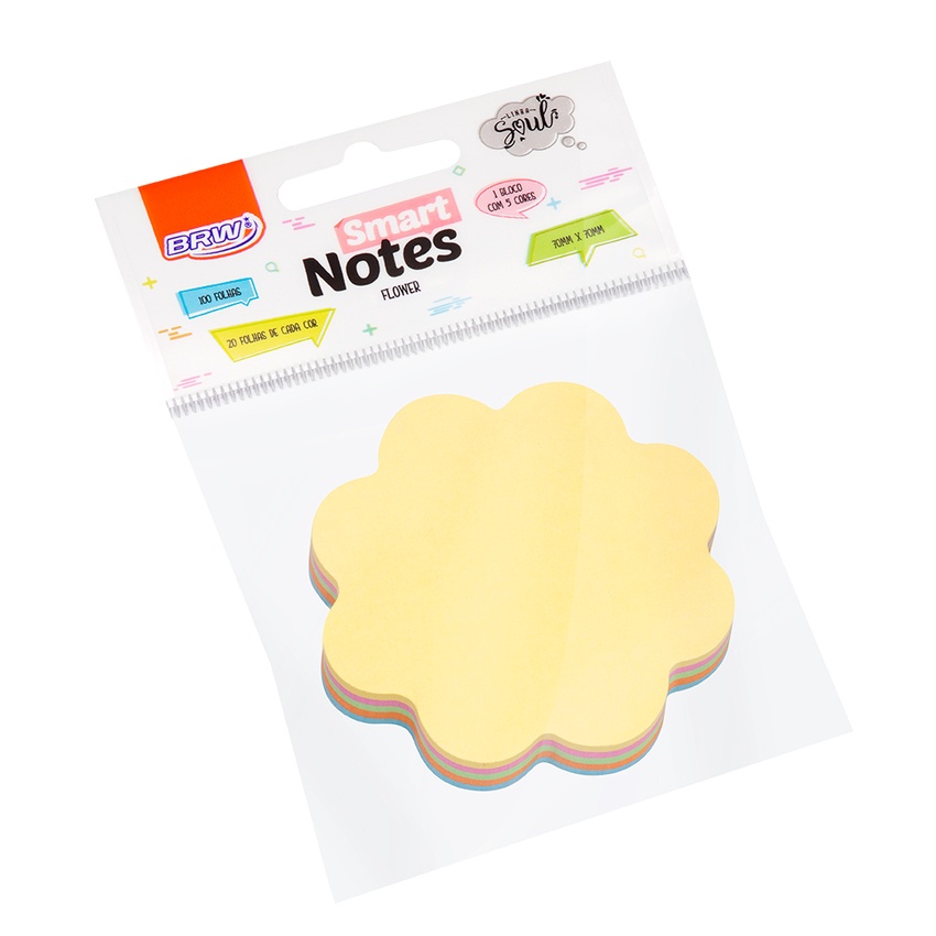 BLOCO SMART NOTES ARROW 70X70MM SETA - PASTEL - 100FLS - 1BLOCO