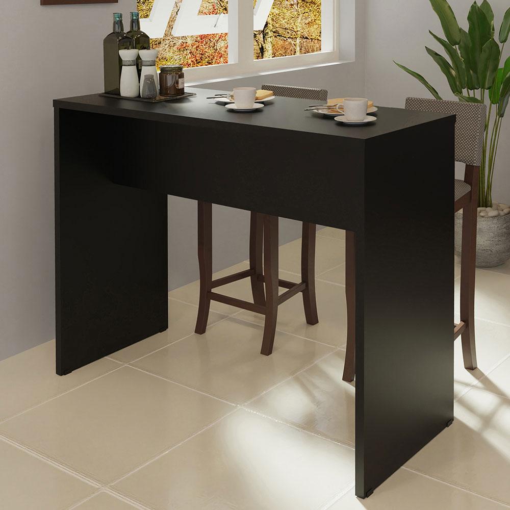 Bancada para Cozinha Madesa 115 cm - Preto - Home & Living