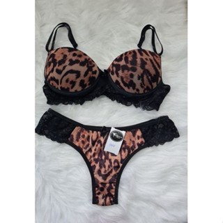 CONJUNTO DE LINGERIE ANIMAL PRINT