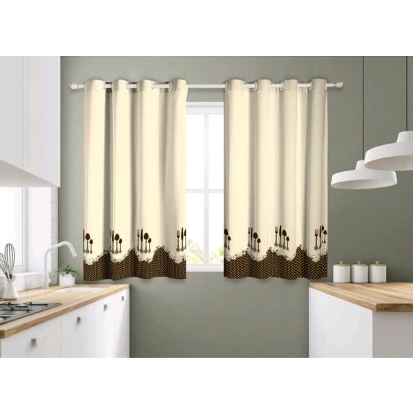 Cortina de Cozinha ou Quarto 1,50 x 2,50m - Sem Bandô - Para Quarto, Sala ou Cozinha