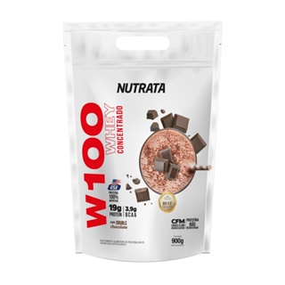 Whey Protein 100% Concentrado W100 900g Refil Nutrata em Oferta na Shopee