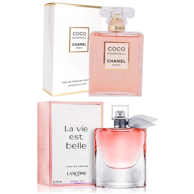 Kit 2 Perfumes Femininos Coco Mademoiselle e La Vie Est Belle: Alta Fixação  a Base de Óleo | Shopee Brasil