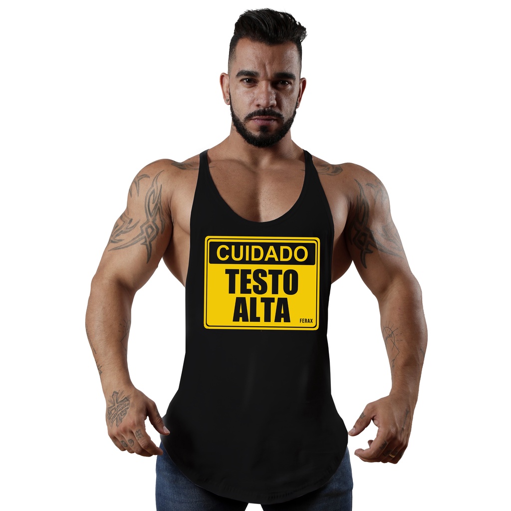 Regata Cavada musculação Fitness Novas Estampas
