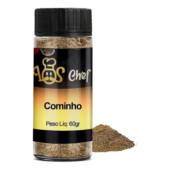 Tempero Cominho Em Pó Moido No Pote Natural Premium Loschef