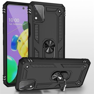 Capa Para Telefone LG K12 Plus K22 K32 K52 K92 K53 Carro Com Armadura Fosca Suporte Magnético Anti-Queda TPU + PC À Prova De Choque