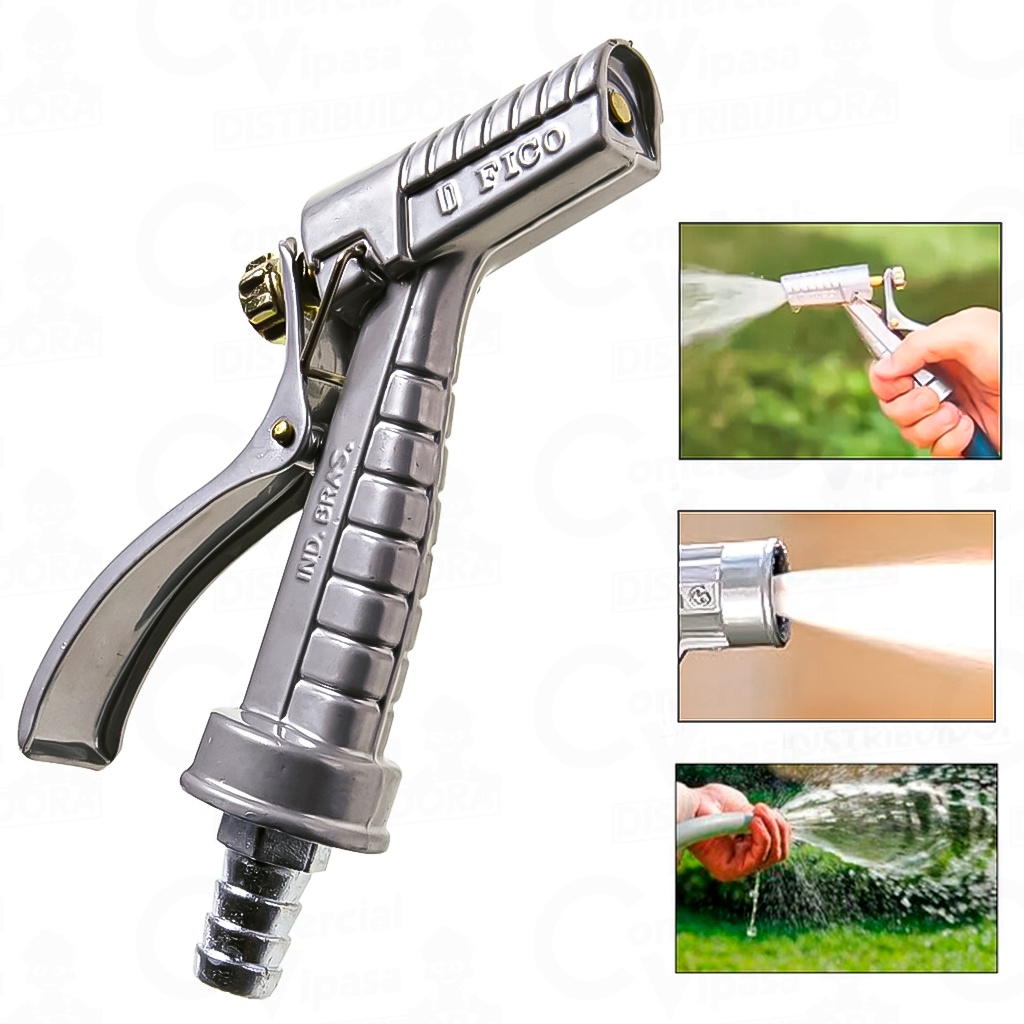 Esguicho Tipo Revólver Tradicional Para Mangueira De Jardim 1/2Pol. Metal Ferro Resistente em Oferta na Shopee