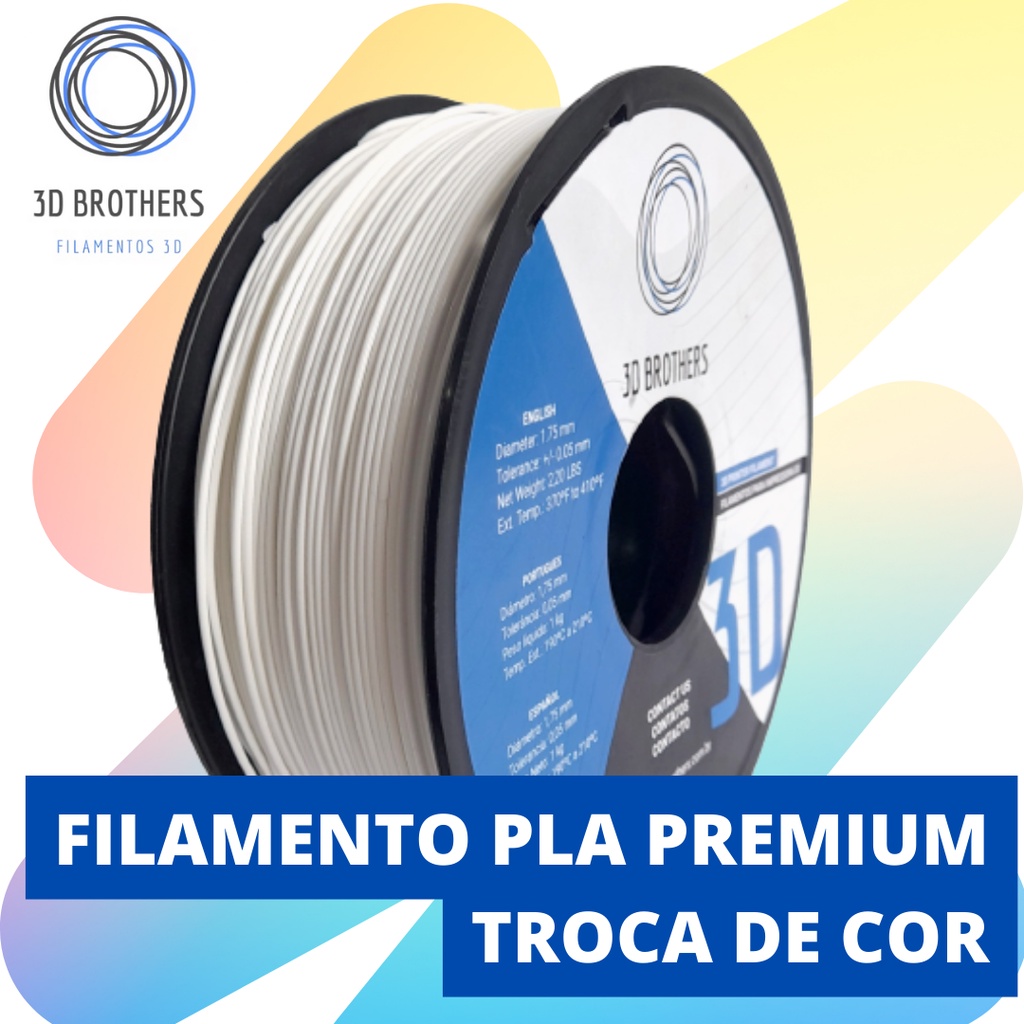 FILAMENTO PLA PREMIUM - TROCA DE COR