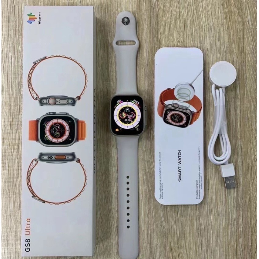Lançamento Smartwatch GS8 Relógio Inteligente ultra 8 NFC Batimento Cardíaco Chamada Telefone Bluetooth