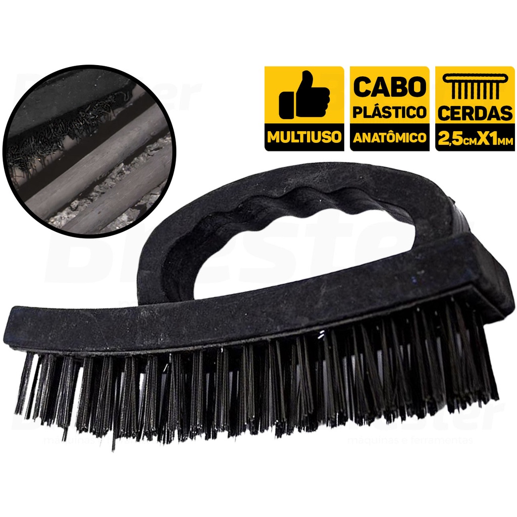 Escova De Aço C/ Cabo Para Limpeza Pesada Multiuso Western 2369BL em Oferta na Shopee