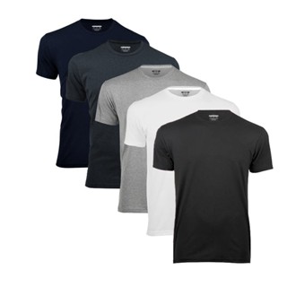 Kit 5 camisetas Masculinas Basica 100% Algodão Gola Redonda Lisa