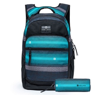 Mochila Hang Loose P/ Notebook + Estojo Roots Original Reforçada Moderna Grande Espaçosa