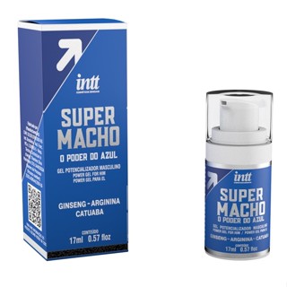 Gel Super Macho Masculino Potencializador Azul 15ML - Intt