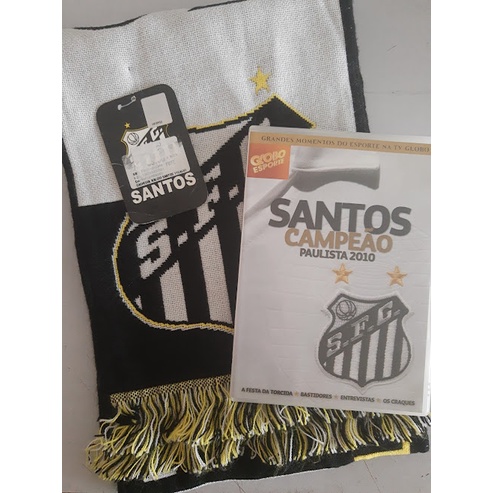 DVD + Echarpe Oficial Santos Futebol Clube