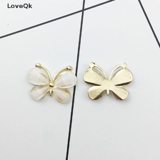 LoveQk 10pcs/Conjunto De Resina Artesanato Borboleta Plana Scrapbooking Para Decoração De Casamento Qk