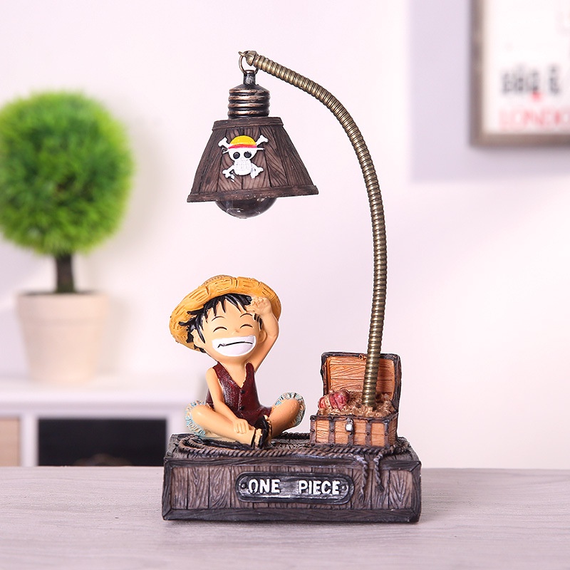 One Piece Luffy Ornamentos Criativos De Luz Noturna Desenho Animado Anime Resina Artesanato Pequenos Bonitos Presentes