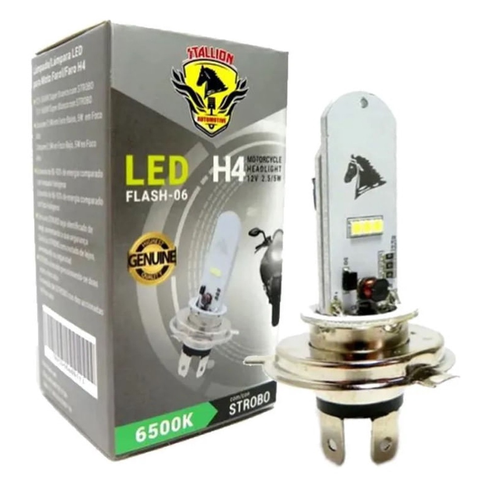 Lâmpada H4 35x35 Super Led 6500k Universal Strobo - Stallion